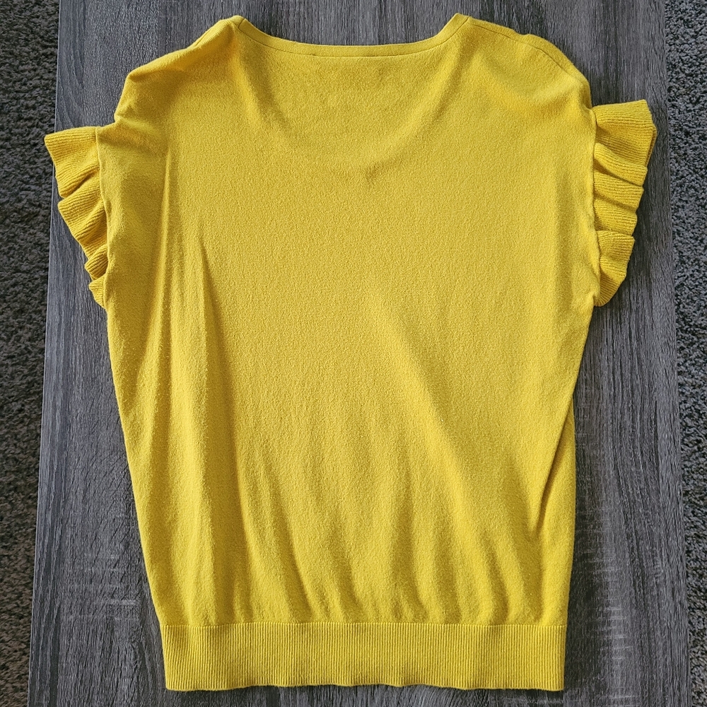 LOFT Ruffle Short Sleeve Sweater - Picture 4 of 4